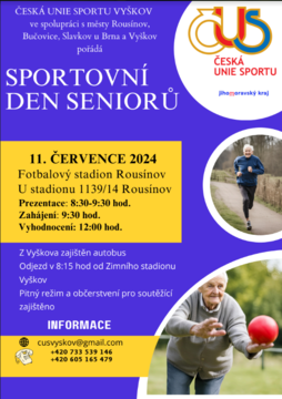 Pozvánka na sportovní den seniorů